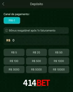 deposits 414BET